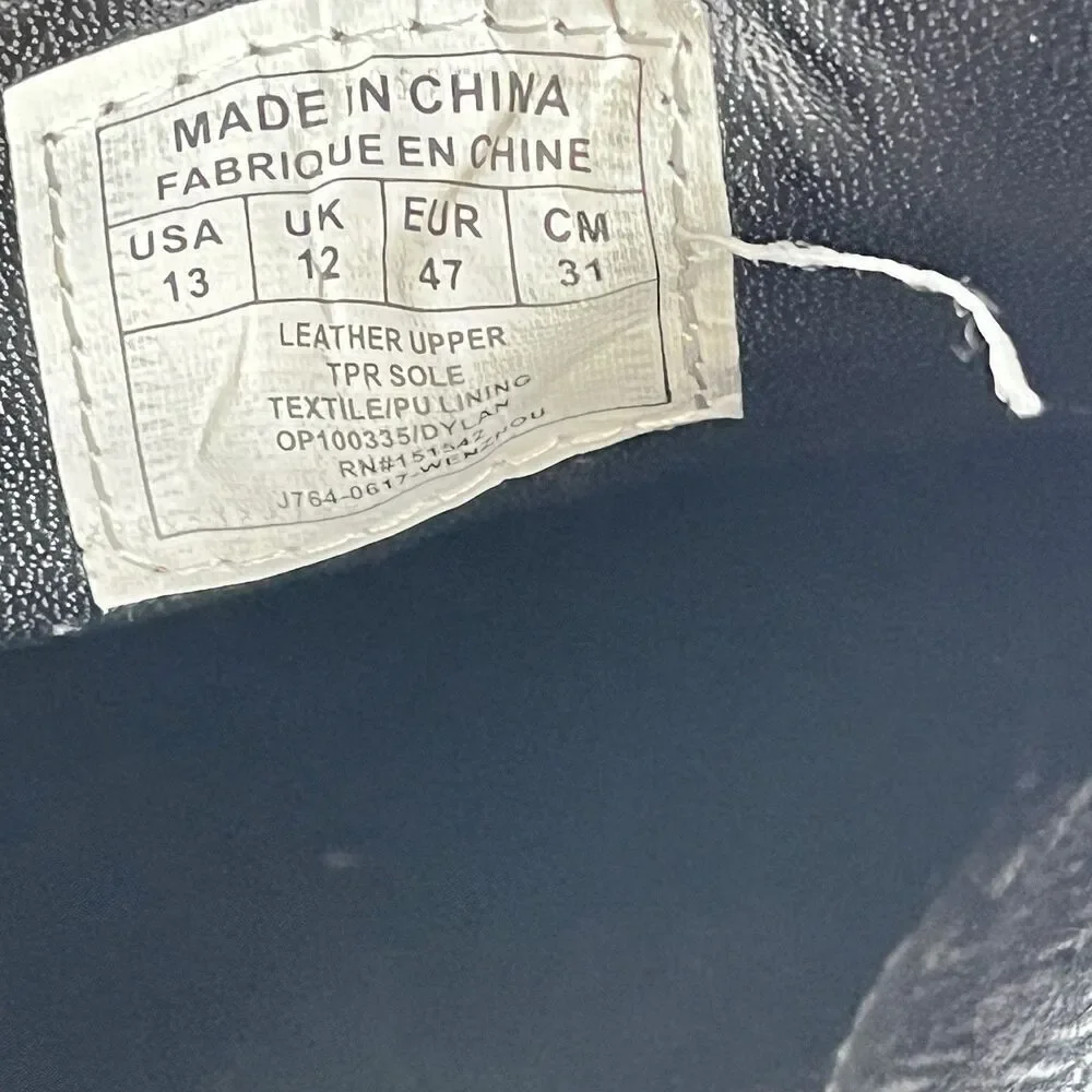 Original Penguin Plain Toe 2 Men's Size 13 Black and Gray Leather Dress Shoes